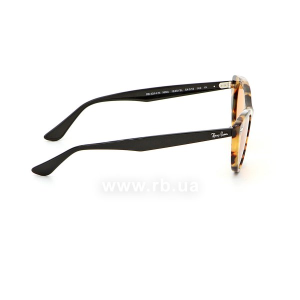   Ray-Ban Nina RB4314N-1248-3L Light Striped Brown | Dark Yellow,  