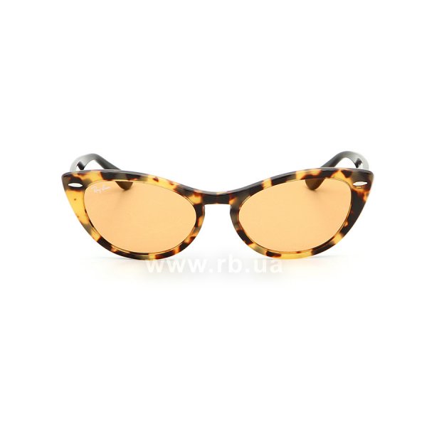   Ray-Ban Nina RB4314N-1248-3L Light Striped Brown | Dark Yellow,  