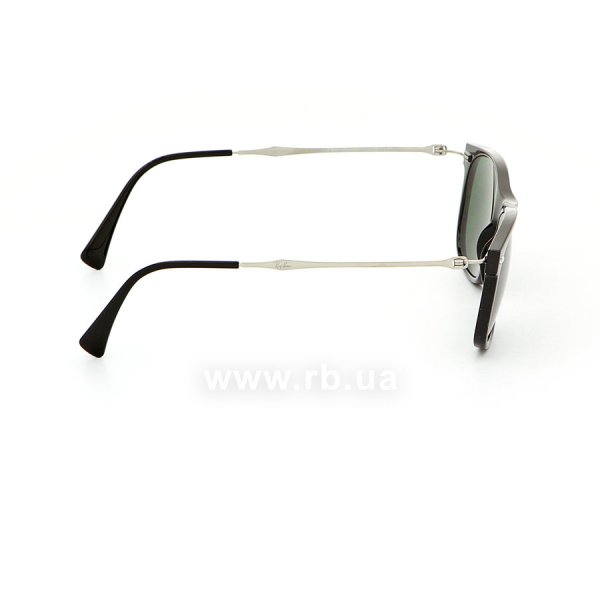   Ray-Ban New Wayfarer LightRay RB4318-601-71 Black | Grey / Green ,  