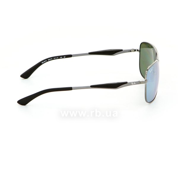   Ray-Ban Active Lifestyle RB3515-004-Y4 Gunmetal | Crystal Silver Mirror Polarized,  