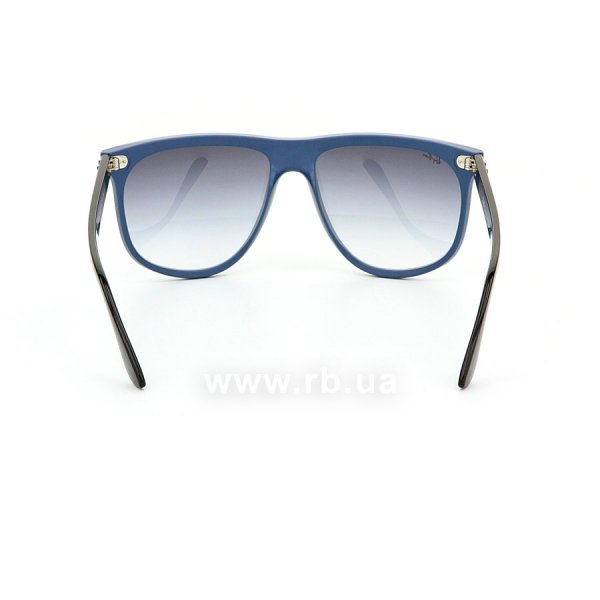   Ray-Ban Blaze Boyfriend RB4447N-6417-0S Black / White | Faded Grey,  