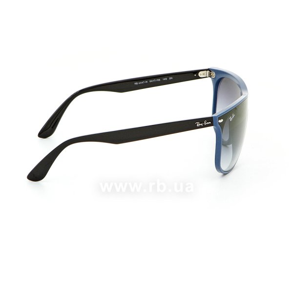   Ray-Ban Blaze Boyfriend RB4447N-6417-0S Black / White | Faded Grey,  