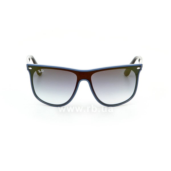   Ray-Ban Blaze Boyfriend RB4447N-6417-0S Black / White | Faded Grey,  