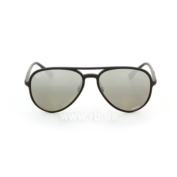   Ray-Ban Chromance RB4320CH-601S-5J Matt Black | Silver Mirror Chromance Polarized,  