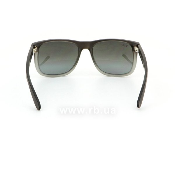   Ray-Ban Justin RB4165-852-88 Rubber Grey Transparent | Grey Silver Mirror,  