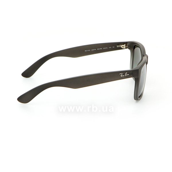   Ray-Ban Justin RB4165-852-88 Rubber Grey Transparent | Grey Silver Mirror,  