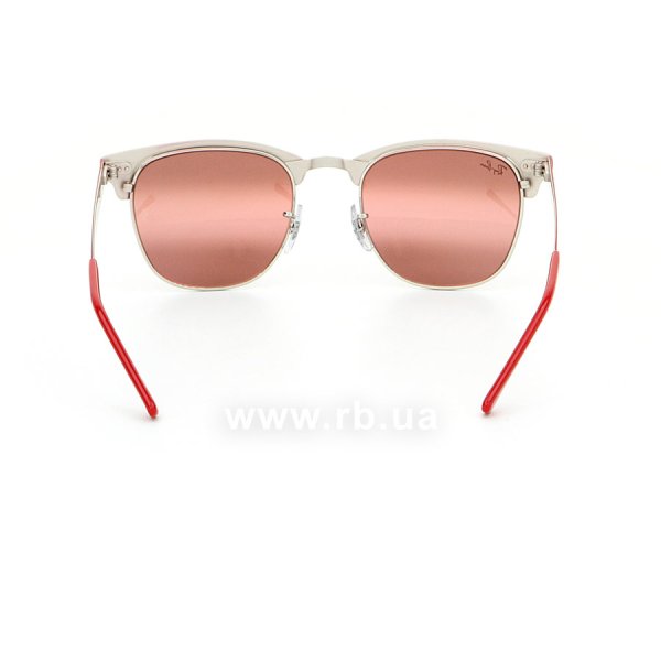   Ray-Ban Clubmaster Metal RB3716-9159-AI Red / Silver | Purple Bi-Mirror,  