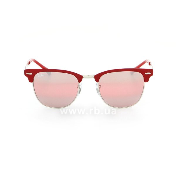   Ray-Ban Clubmaster Metal RB3716-9159-AI Red / Silver | Purple Bi-Mirror,  