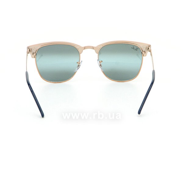   Ray-Ban Clubmaster Metal RB3716-9160-AJ Blue / Arista | Blue Bi-Mirror,  