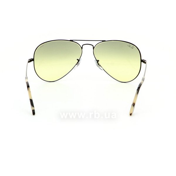   Ray-Ban Aviator II Evolve RB3689-9152-AB Black | Light Green Gradient / Photocromic,  