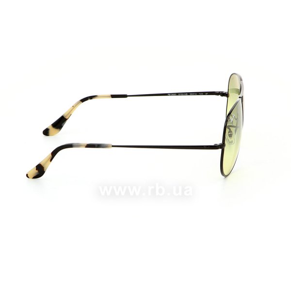   Ray-Ban Aviator II Evolve RB3689-9152-AB Black | Light Green Gradient / Photocromic,  