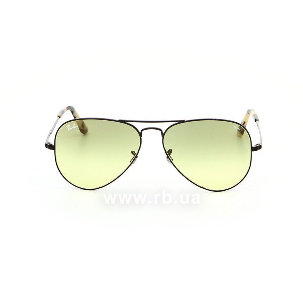   Ray-Ban Aviator II Evolve RB3689-9152-AB Black | Light Green Gradient / Photocromic,  