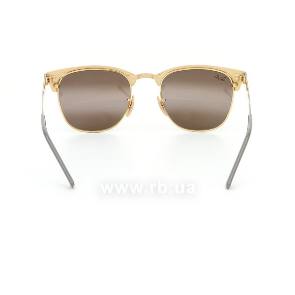   Ray-Ban Clubmaster Metal RB3716-9158-AH Grey / Arista | Grey Bi-Mirror,  