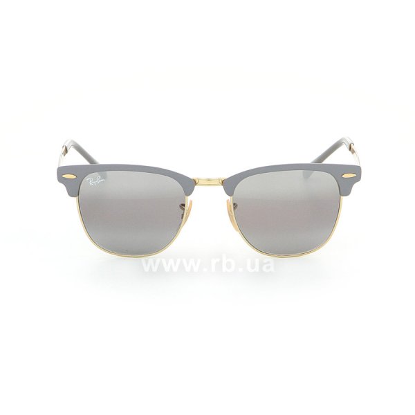   Ray-Ban Clubmaster Metal RB3716-9158-AH Grey / Arista | Grey Bi-Mirror,  