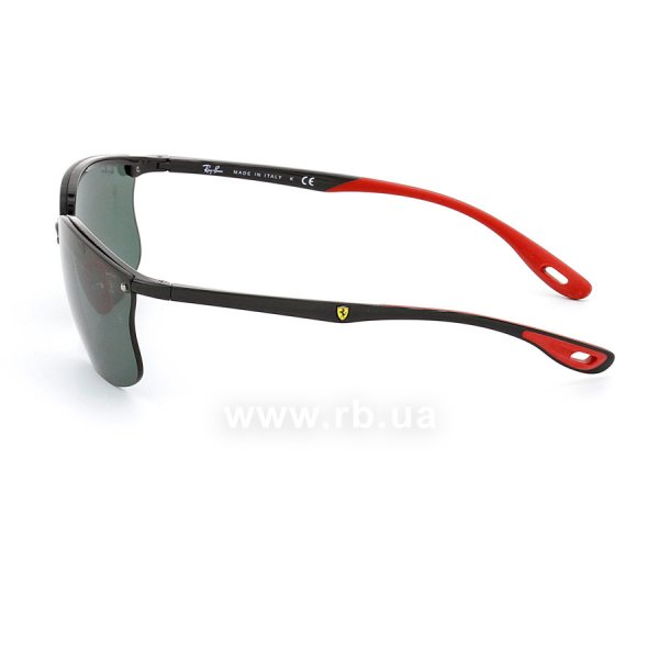   Ray-Ban Scuderia Ferrari Collection RB4322M-F601-71 Black / Red| Natural Green,  