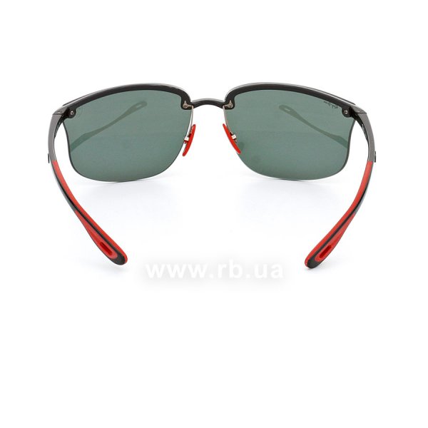   Ray-Ban Scuderia Ferrari Collection RB4322M-F601-71 Black / Red| Natural Green,  