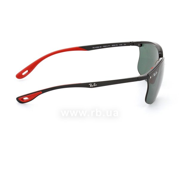   Ray-Ban Scuderia Ferrari Collection RB4322M-F601-71 Black / Red| Natural Green,  