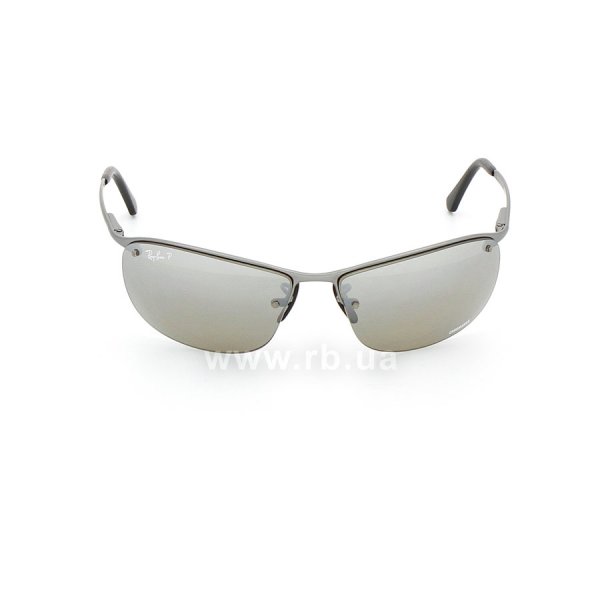   Ray-Ban Top Bar Chromance RB3542-029-5J Grey| Silver Mirror Polarized,  