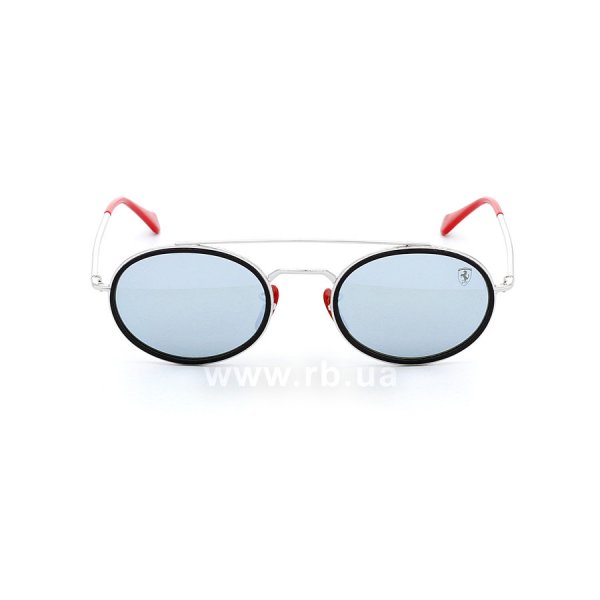   Ray-Ban Scuderia Ferrari Collection RB3847M-F031-30 Silver / Red | Silver Mirror,  