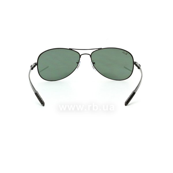   Ray-Ban Cockpit Carbon Fibre RB8301-002 Black | Natural Green (G-15XLT),  
