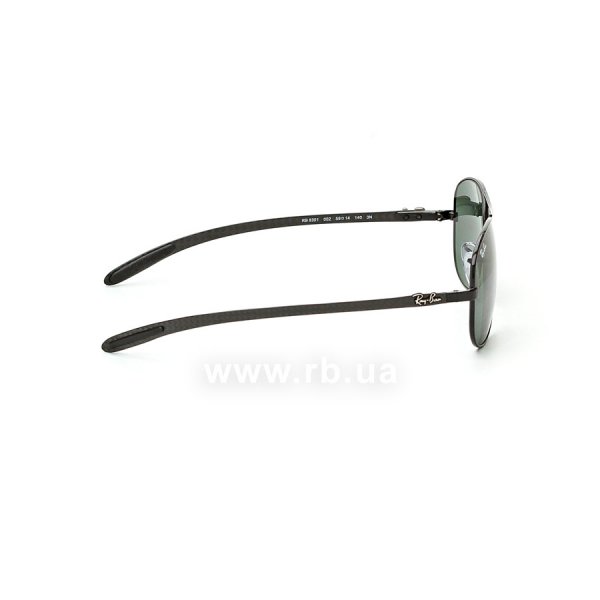   Ray-Ban Cockpit Carbon Fibre RB8301-002 Black | Natural Green (G-15XLT),  