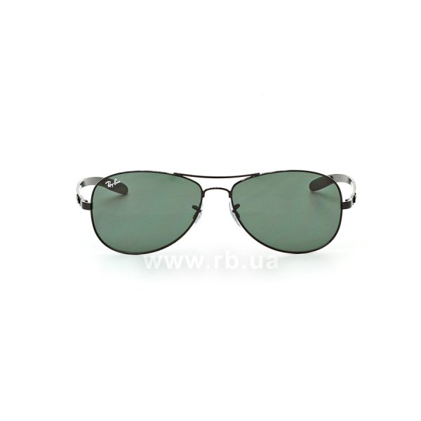   Ray-Ban Cockpit Carbon Fibre RB8301-002 Black | Natural Green (G-15XLT),  