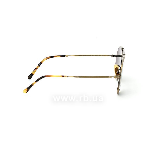   Ray-Ban Aviator Titanium RB8125-9137-57 Dark Antique Gold | Natural Gray,  