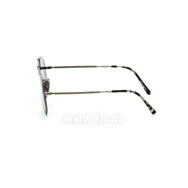   Ray-Ban Aviator Titanium RB8125-9138-T0 Antique Silver | Dark Blue,  