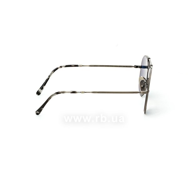   Ray-Ban Aviator Titanium RB8125-9138-T0 Antique Silver | Dark Blue,  