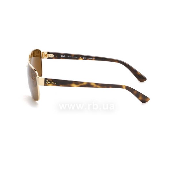   Ray-Ban Active Lifestyle RB3663-001-57 Arista / Black  | Brown Polarized,  
