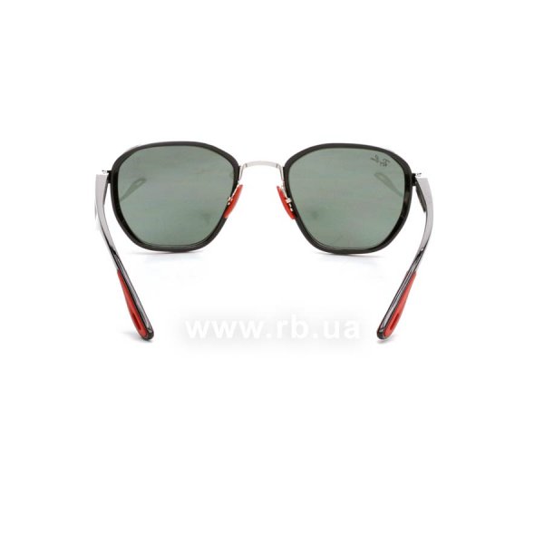   Ray-Ban Scuderia Ferrari Collection RB3674M-F007-71 Silver / Black | Natural Green,  