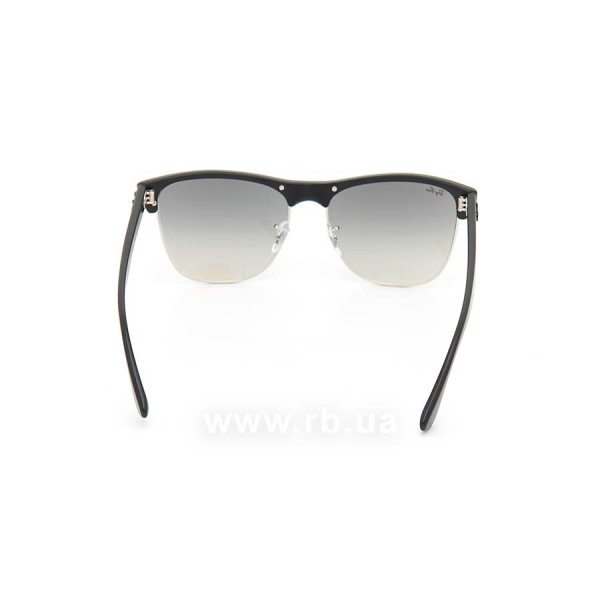   Ray-Ban Oversized Clubmaster RB4175-877-32 Matte Black/Silver/Gradient Grey,  