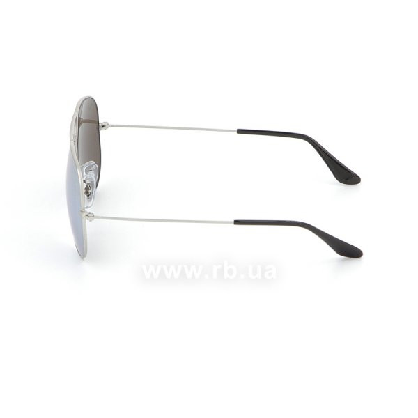   Ray-Ban Aviator Flash Lenses RB3025-019-W3 Matt Silver / Silver Mirror Polarized,  