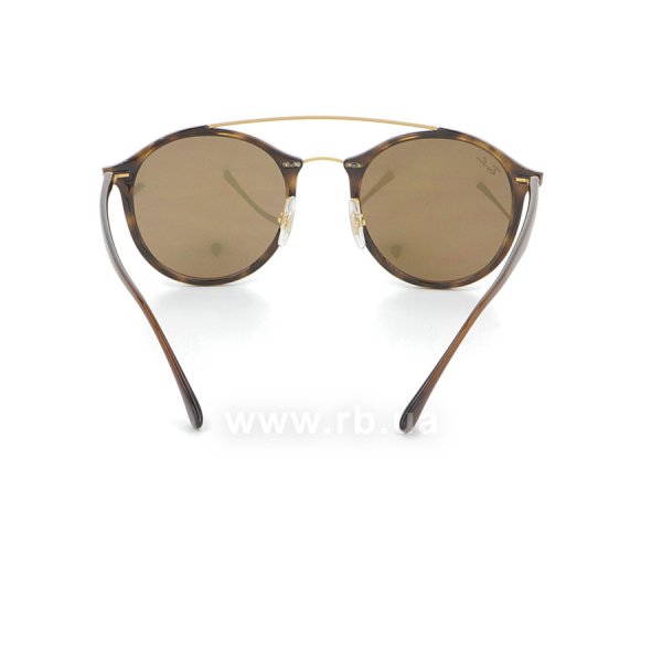   Ray-Ban LightRay Round RB4266-710-2Y Havana / Pink Mirror,  