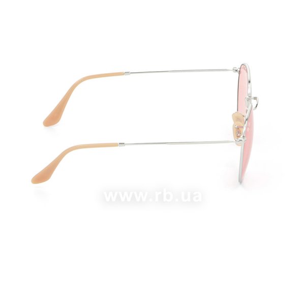   Ray-Ban Round Metal Evolve RB3447-9065-V7 Silver | Pink Photocromic,  