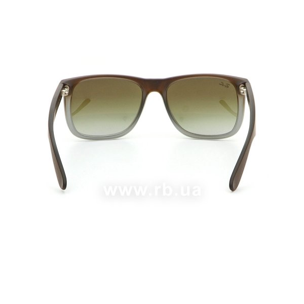   Ray-Ban Justin RB4165-854-7Z Brown Rubber Faded/Transparent Grey Rubber/Grey,  