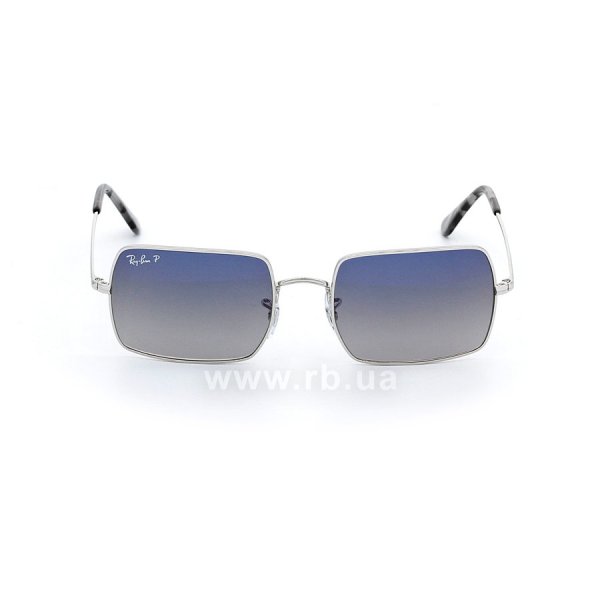   Ray-Ban Rectangle RB1969-9149-78 Silver | Blue Gradient Polarized,  