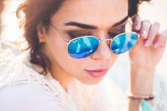 RB3447 112/4L Ray-Ban Round Metal Flash Lenses