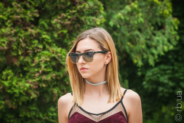 Ray-Ban Oversized Clubmaster RB4175 877/76 on people 4