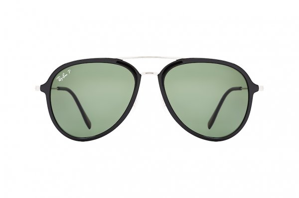   Ray-Ban Active Lifestyle Aviator RB4298-601-9A Black / Silver | Green/Grey Polarized