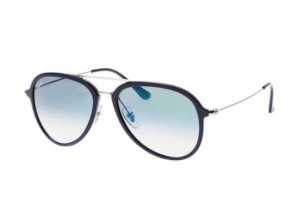  Ray-Ban Active Lifestyle Aviator RB4298-6334-3A Dark Blue / Silver | Gradient Light Green