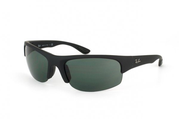   Ray-Ban Active Lifestyle Flip Out RB4173-622-71 Black Rubber | Poly. Grey/Green