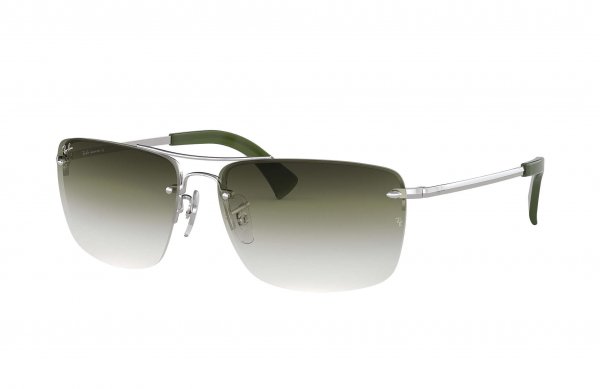   Ray-Ban Active Lifestyle RB3607-9130-0R Silver | Green / Grey Gradient