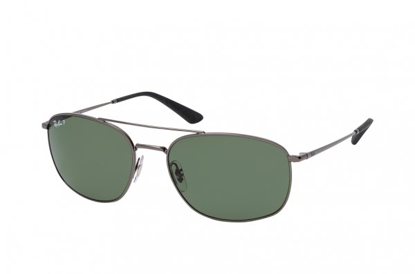   Ray-Ban Active Lifestyle RB3654-004-9A Gunmetal | Natural Green Polarized