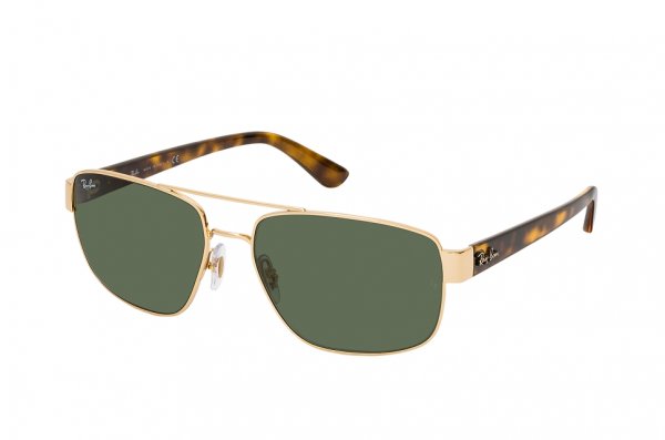   Ray-Ban Active Lifestyle RB3663-001-31 Arista / Havana | Natural Green