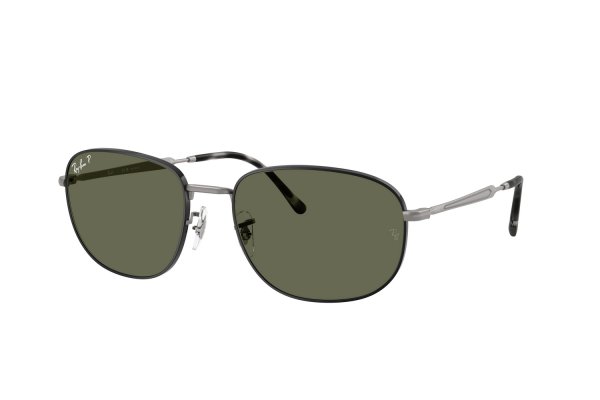   Ray-Ban Active Lifestyle RB3754-9274-58 Black / Gunmetal | Natural Green Polarized