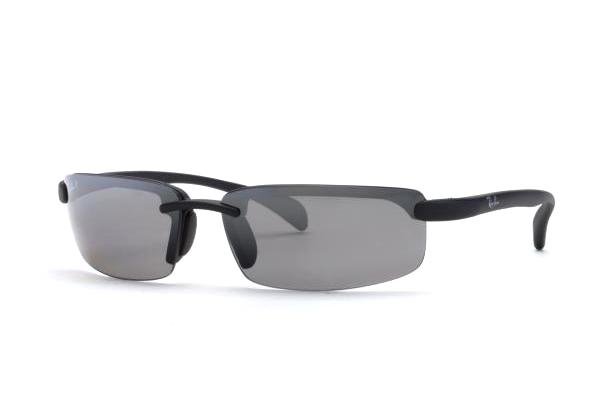   Ray-Ban Active Lifestyle RB4051-601S-82 Matte Black | Gray Mirror Green Polarized