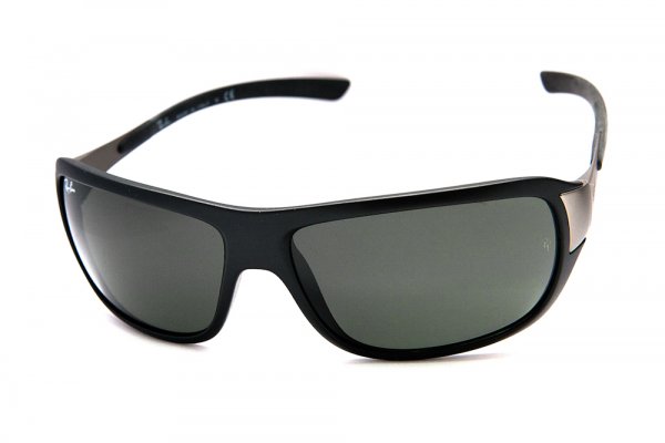   Ray-Ban Active Lifestyle RB4120-601S Matt Black | Natural Green (G-15XLT)