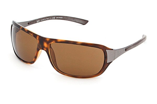   Ray-Ban Active Lifestyle RB4120-710-57 Shiny Avana/Natural Brown Polarized