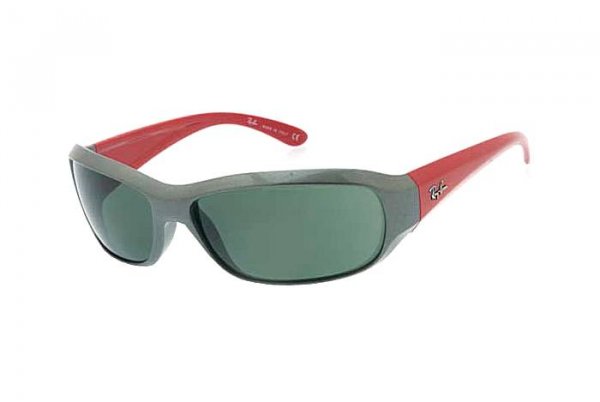   Ray-Ban Active Lifestyle RB4121-733 Metal Red/Natural Green (G-15XLT)